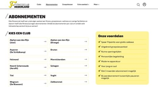 Klantcase Nieuwe Website Fitnessclub Nederland 3