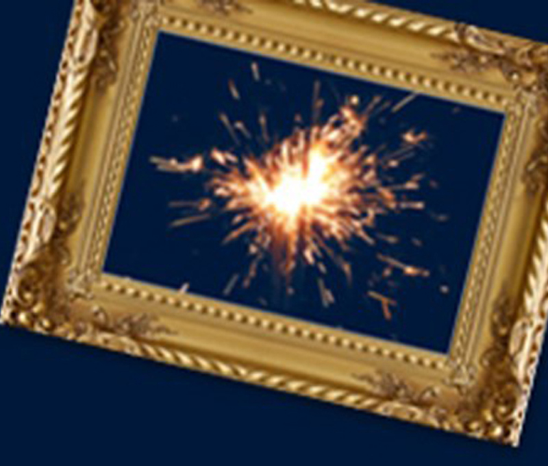 kerst schilderij