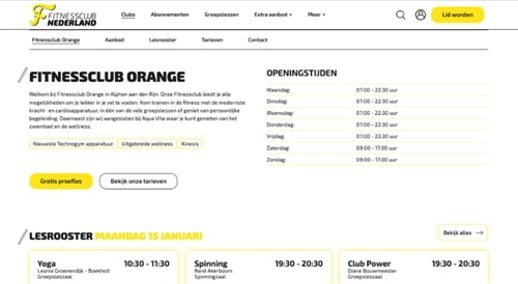 Klantcase Nieuwe Website Fitnessclub Nederland 5
