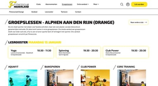 Klantcase Nieuwe Website Fitnessclub Nederland 4